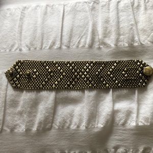 Mesh Brass Cuff Bracelet